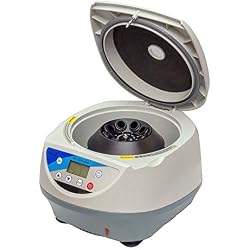 QWERTOUY Laboratoire Medical Machine à Basse Vitesse de Bureau PRP Centrifugeuse 8/6 de Tubes Coniques de 15 ML Machine centrifuge 5000 Tours par Minute