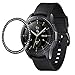 Produktbild Glowjoy 2 Stück Bezel Styling Kompatibel für Samsung Galaxy Watch 42MM,[Edelstahl] Lünette Ring Schutz Kratzfest Adhesive Cover Stainless Steel Schutzfolie Panzerglas Panzerglasfolie (Schwarz)