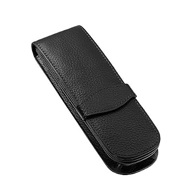 Online Parure Etui en vrai cuir pour deux stylos de la taille standard Noir