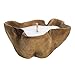 Produktbild GROSSE DEKO-KERZE - BLOM - Kerze in Schale aus Teakholz - VOGGLIA Kerzen & Schalen - Einzigartig - Handgefertigt – Haus & Garten - Indoor & Outdoor – Interiors – Rustikal - Design
