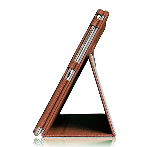 Fintie Samsung Galaxy Tab S 10.5 Hülle Case – Slim Fit Folio Kunstleder Schutzhülle Cover Tasche mit Ständerfunktion für Samsung Galaxy Tab S T800 T805 (10,5 Zoll) Tablet (mit Auto Schlaf / Wach Funktion), Braun - 5
