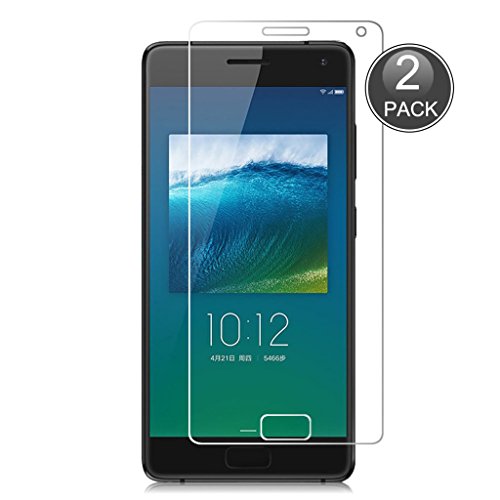E-Hamii [2-Pack] Lenovo ZUK Z2 Pro Displayschutzfolie, 0,26 mm HD Anti-Kratz- und Anti-Fingerabdruck Schutzfolie, 9H gehärtetes Glas Schutzabdeckung, Besserer Schutz (Hinweis: Nicht Volldeckung)