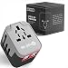 Produktbild Mr. PluX Universal Reisestecker Steckdosenadapter weltweit Reise-Adapter mit 4-Fach USB Ladegerät