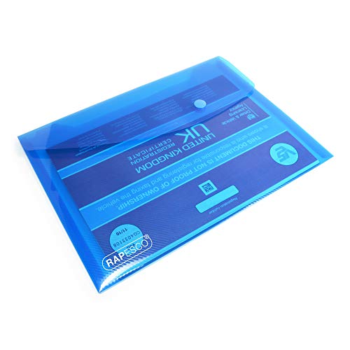 Rapesco Documentos - Carpeta portadocumentos A5  colores variados  5 unidades