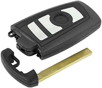 Key Cover Shell 4 Buttons Remote Control and Blade Emergency BMW F 3 5 7 Series X1 X3 X5 X6 Z3 Z4 M3 M5 E38 E39 E46 E53 E83 chiavit RICAMBI Shell Car Keys Spare Logo without Electronic and Transponder