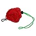 Produktbild TOOGOO(R) gruene Blaetter Rose rot Faltbare Einkaufstasche Handtasche