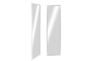 CHELY INTERMARKET Espejo de Puerta Cuerpo Entero para habitacion 30x120cm(Exterior 36x126) Mod.19004 Blanco