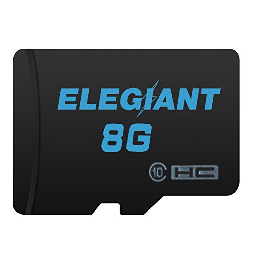 ELEGIANT 8GB Micro SD TF Karte Speicherkarte Speicher Memory Flash Card Class 10 Secure Digital High Speed Flash mit SDHC Adapter - 6