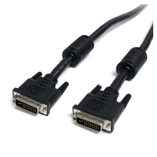 TOOGOO (R) DAVID MM6 - Monitor Kabel, DVI-I Dual Link, 2 x DVI-I-Stecker, 1,8 m - schwarz
