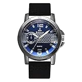 LSAltd 2019 Neue Ankunft Mode Herrenuhr Vintage Leder Quarz Uhr Hochwertige Lederuhr Blu Ray Glas Armbanduhr.