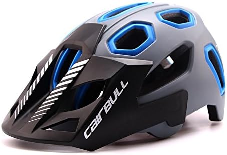 CAIRBULL Mountain Bike Helmets with Brim Breathable Shockproof Cycling Helmet Bicycle Safe Cap M L, 04, M
