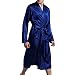 Produktbild juqilu Herren Bademantel Morgenmantel Mit Gürtel Knielangen Nachtwäsche Elegant Luxus Soft Pyjamas