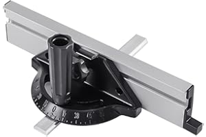 SOUIWUZI Miter Gauge Fence System Woodworking Tools Push Block with Angle Plate Ruler DIY Accessiories for Table Saw Black,Table Saw Ruler