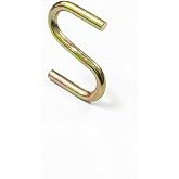 Beşel Gold S Kanca Seti - 100 Adet, &Ccedil;ok Ama&ccedil;lı Metal Askı, Mutfak Gere&ccedil;leri, Gardırop ve Banyo D&uuml;zenleyici, Şık Pirin&ccedil; G&ouml;r&uuml;n&uuml;