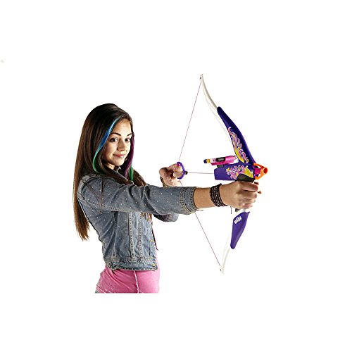 Nerf Rebelle Heartbreaker Bow - Flame Purple Fire - Real Bow Dart Action