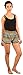 Lofbaz Women's Printed Summer Elastic Waist Mini Shorts One Size Blue