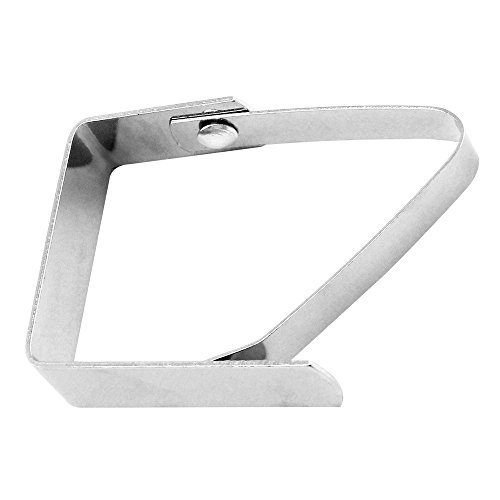 COM-FOUR® 16 Stück Tischtuchklammern aus Edelstahl - 2