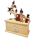 Produktbild Yishelle Retro Vintage Drucker & Telegraph Pattern Spieluhr Spielzeug Hand-Holz Spieluhr Kreative Holz Handwerk Geschenke für Kinder, Geburtstag, Weihnachten, Valentinstag (Farbe : Telegraph)