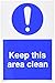 Produktbild Viking Schilder mv5486-a6p-v "Keep diesem Bereich Clean" Sign, Vinyl, 150 mm H x 100 mm W