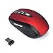 Produktbild Mini Schnurlos Maus Wireless Mouse SOMESUN 2.4G 2000 DPI Gaming Maus Optische Mäuse mit USB Nano Empfänger Für PC Laptop iMac Macbook Microsoft Pro, Office Home (Rot)
