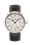 Zeppelin Herrenuhr Analog Quarz mit Lederarmband – 76425