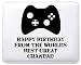Produktbild Mo21 Mauspad mit Aufschrift Happy Birthday from The Worlds Best Great Grandad, personalisierbar