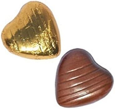 Gold Foil Wrapped Chocolate Hearts Wedding Party Table Favours x 20