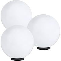LHG Kugelleuchten 3er Set, Kugel Ø 30 cm, Außenkugelleuchte E27 IP44, Gartenleuchte 230 Volt, Leuchte Außenbereich…