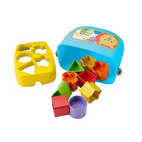 Fisher Price Mon Trieur de Formes Jouet Bb Boite avec 10 Blocs pour Apprendre Trier et Empiler Couleurs Vives 6 Mois et Plus FFC84