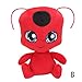 Produktbild Muswanna87 Miraculous Marienkäfer und Katze Noir Juguetes Kwami Plagg Tikki Adrien Plüsch Stofftier, Marienkäfer Red Bug (24cm)