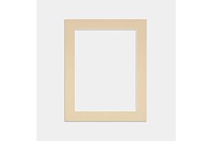 PROCUT GLOBAL LTD Procut Global 10x8" Ivory Picture Mounts to Fit 8x6" Aperture - Precision Cut Cardboard Photo Mount - Ideal for Frames, Prints, Artwork & Certificates - Sizes & Colours Available