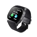 Chenang Unisex Smartwatch,mit Karte mit Kamera Smartphone Armbanduhr, Leben wasserdicht Fitness Uhr zur Herzfrequenz-und Fitnessaufzeichnung Fitness Armband Schrittzähler