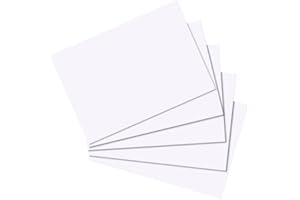 Herlitz Schede per appunti, 100 pezzi, Formato A7, Blanko
