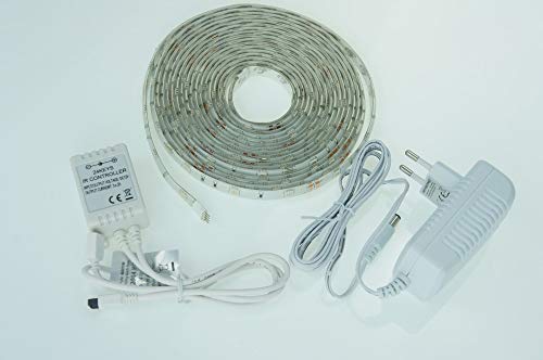 Preisvergleich Produktbild Heitronic LED Strip 24W, 5 Meter incl. Farbwechsel 38255