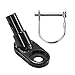 Produktbild LIOOBO 2 STÜCKE Tragbare Fahrrad Anhängerkupplung Aluminiumlegierung Linker Fahrrad Anhängerkupplung Adapter Befestigung (Schwarz)