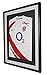 Produktbild Vivarti DIY montiert Sport Shirt Display Rahmen 60 x 80 cm – Rahmen schwarz, weiß Passepartout, Schwarz Rückwand