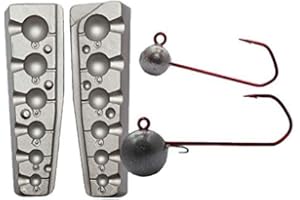 FISHING4U Round Jig pesca molde 4 G/6 G/10 G/16 G/21 g/30 G _ Jig Head molde