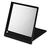 Black Travel Mirror x 5 Magnification 17cm x 14.5cm x 1.5cm