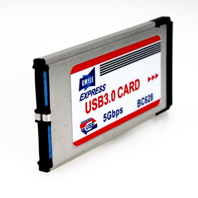 GMYLE(TM) 34/54 mm Express Card zu USB 3.0 2-Port ExpressCard Schnittstellenkarte Adapter
