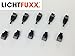 Produktbild 5x LICHTFUXX ® DC Stecker + DC Buchse 2,1 x 5,5 mm Adapter Stecker Buchse Klemmen für Niedervoltverbindungen z.B. LED Strips (Schnellklemme)