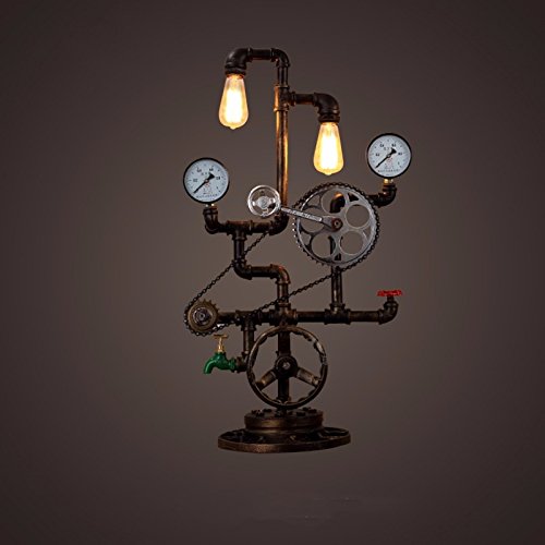 Preisvergleich Produktbild GaoHX Light Vintage Industrielle Restaurant Und Die Bar Eisen Loft Tischleuchte Rohre Die Schöpferische Persönlichkeit Die Unterstellböcke