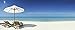 Produktbild Artland Qualitätsbilder I Glasbilder Deko Glas Bilder 125 x 50 cm Landschaften Strand Foto Blau D8RP Zwei Liegestühle