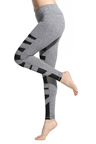 Lotus Instyle Damen Sports Leggings Yoga Laufen Hose mit Netze - 4