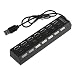 Produktbild Aiming USB 2.0 7-Port High Speed Hub mit on/Off-Schalter-Teiler-Adapter für Handys Kostenlos