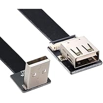 NFHK USB 3.1 Verlängerungskabel Typ A Buchse Auf Stecker – 10 Gbit/s, 13 Cm, Flach & Flexibel (FPC), Für Laptop, Desktop & Externe Festplatten