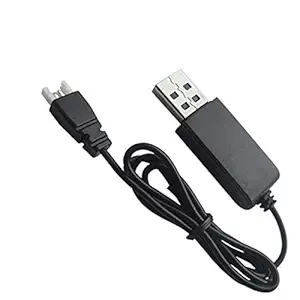 ALEAF Lipo Battery USB Charger Cable Cord with Led Indicator for 3.7V - RC Quadcopter Drone - Syma X5 X5C H107L H107C RC DroTS (One Piece)