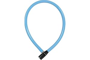 ABUS Candado de cable 3406K - Cable de acero de 55 mm de longitud con revestimiento de plástico - Candado para bicicletas con nivel de seguridad 1
