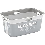 Mango ergonómico. SIK Kis 6709000 2002 01 - Cesto Chic Home Service, 45 L, plástico, 59 x 39 x 27 cm