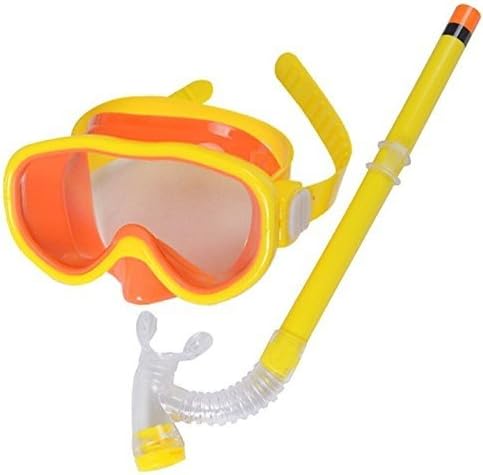 Yellow New Cute Kid Child Swimming Scuba Anti Fog Goggles Mask Snorkel Snorkeling Suit