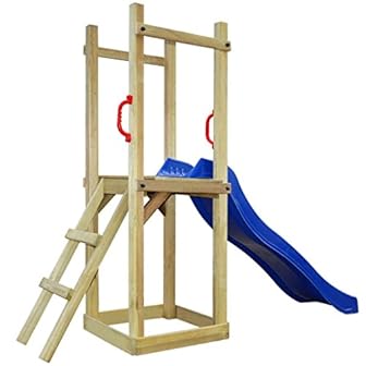 Vislone Spielturm Kletterturm Kinder Garten Spielplatz Holzturm mit